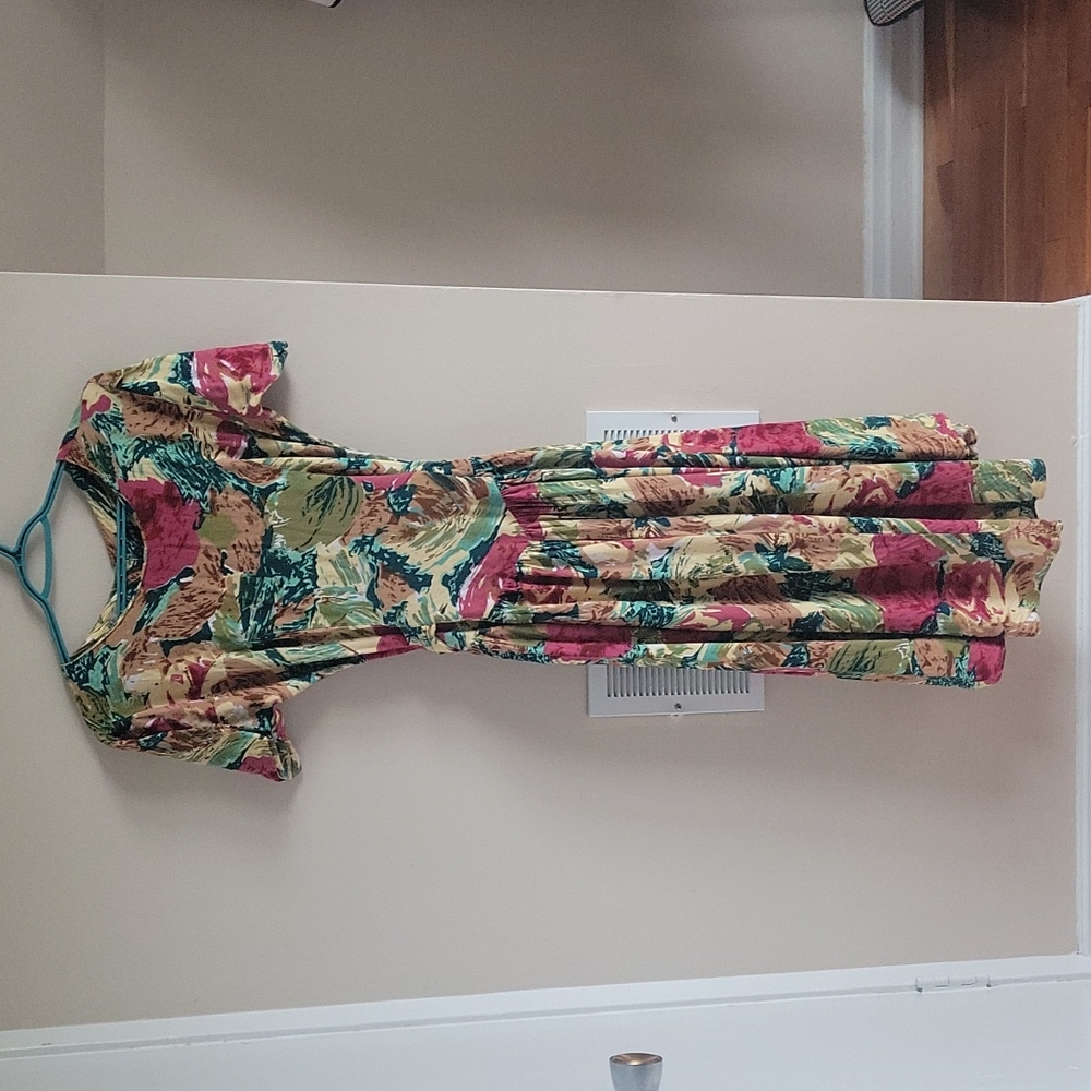 Vintage Painterly Dress